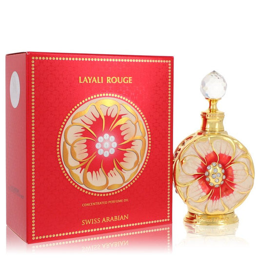 Swiss Arabian Layali Rouge by Swiss Arabian - Concentrated Perfume Oil 0.5 oz