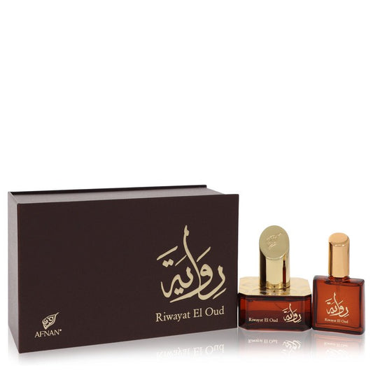 Riwayat El Oud by Afnan - Eau De Parfum Spray + Free .67 oz Travel EDP Spray 1.7 oz