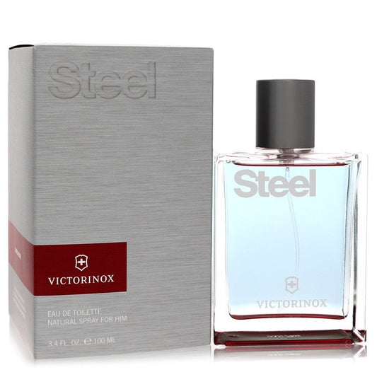 Swiss Army Steel by Victorinox - Eau De Toilette Spray   3.4 oz