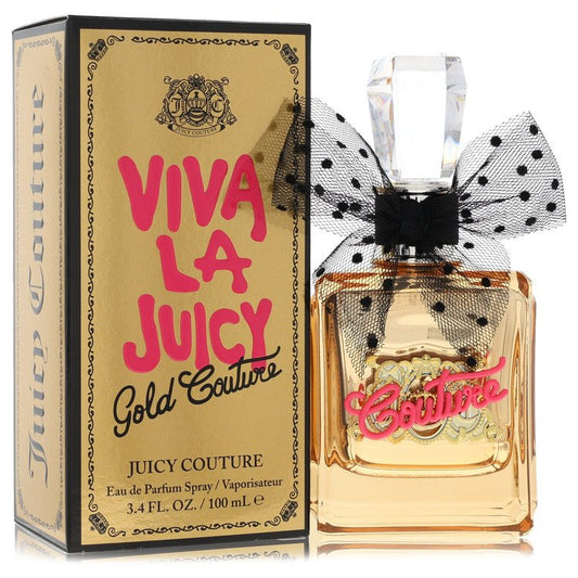 Viva La Juicy Gold Couture by Juicy Couture - Eau De Parfum Spray 3.4 oz